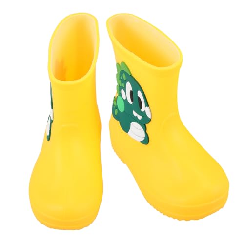 CLISPEED Wasserdichte PVC Regenstiefel Cartoon Design Outdoor Gummistiefel Rutschfest Leicht Zu Reinigen Für Jungen Mädchen von CLISPEED