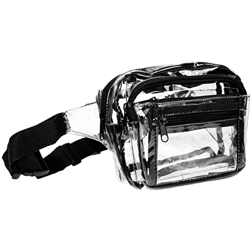 CLISPEED Wasserdichter Outdoor Sport Gurtbeutel Transparente PVC Umhängetasche für Handy Geldbörse und Papiere Verstellbarer Waist Pack für Damen und Herren von CLISPEED