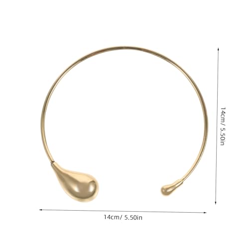 CLISPEED Wasserfall Design Halskette Damen Offener Wassertröpfchen Anhänger Französischer Vintage Stil Minimalistisch Leicht Zinklegierung Schmuck von CLISPEED