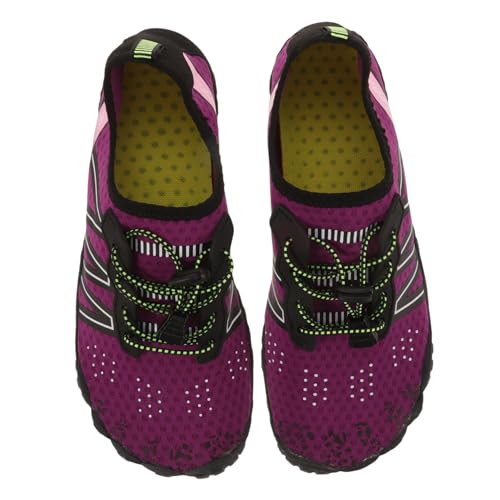 CLISPEED Wasserschuhe Unisex Leicht Atmungsaktiv Schnelltrocknend Rutschfestes Sohlenmaterial für Damen Herren Strand Schwimmen Wandern Tauchen von CLISPEED