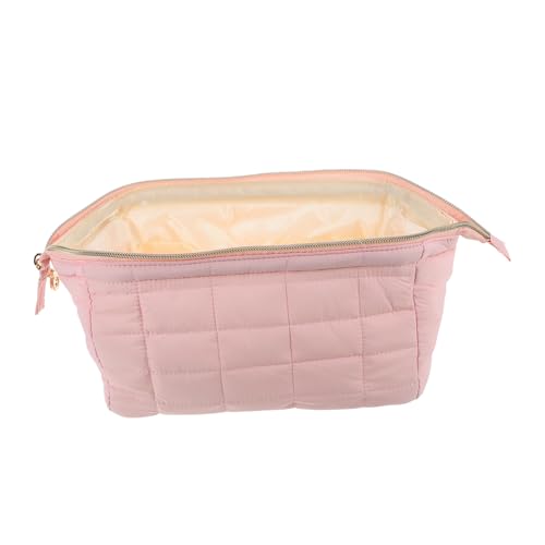 CLISPEED Weiche Kosmetiktasche Schminktasche mit Flauschigem Material Kleine Reisetasche für Mädchen Multifunktionaler Organizer für Kosmetik Schmuck und Schlüssel Tragbare Toilettentasche von CLISPEED