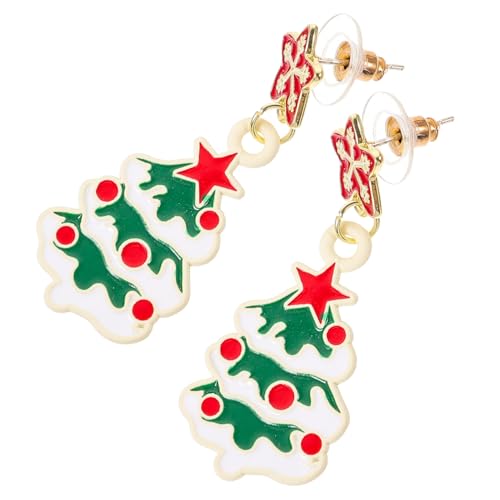 CLISPEED Weihnachtliche Damen Ohrstecker Weihnachtsbaum Design Kleine Weihnachts Ohrringe Festliche Ohrdekoration für Weihnachtsfeier Geschenkidee CLISPEED Weihnachtliche Damen Ohrstecker Weihnachtsbaum Design Kleine Weihnachts Ohrringe Festliche Ohrdekoration für Weihnachtsfeier Geschenkidee von CLISPEED