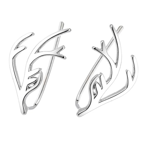 CLISPEED Weihnachtliche Damenohrringe Geweih Design Festlich Stylisch Modisch für Weihnachtsfeier und von CLISPEED