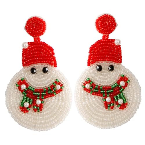 CLISPEED Weihnachtliche Ohrstecker Damen Kleine Schneemann Ohrschmuck Leicht Komfortabel Festliche Ohrringe für Frauen und Freunde CLISPEED Weihnachtliche Ohrstecker Damen Kleine Schneemann Ohrschmuck Leicht Komfortabel Festliche Ohrringe für Frauen und Freunde von CLISPEED