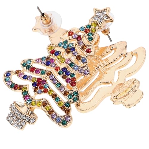 CLISPEED Weihnachtliche Ohrstecker Damen mit Funkelnden Strasssteinen Weihnachtsbaum Design Legierungsohrringe Elegant Langlebig Festlicher Schmuck für Frauen CLISPEED Weihnachtliche Ohrstecker Damen mit Funkelnden Strasssteinen Weihnachtsbaum Design Legierungsohrringe Elegant Langlebig Festlicher Schmuck für Frauen von CLISPEED