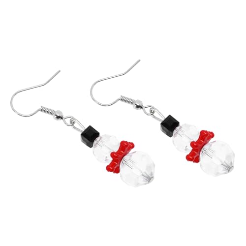 CLISPEED Weihnachtliche Schneemann Ohrringe Damen Schmuck Weihnachts Ohrringe Tropfen Cartoon Festliche Ohrhänger für Frauen Mädchen von CLISPEED