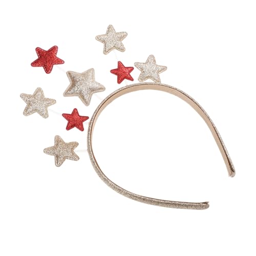 CLISPEED Weihnachtlicher Haarreif aus Stern Design Glatte Kanten Komfortabel Teiliges Festlicher Haarschmuck für Mädchen und Weihnachtskostüme von CLISPEED