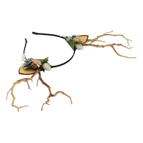 CLISPEED Weihnachtlicher Haarreif mit Großem Rentiergeweih Bequemes Stirnband für Party und Show Accessoire für Weihnachten und Fasching Langlebiges Material Unisex Design von CLISPEED