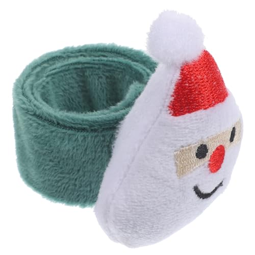 CLISPEED Weihnachtliches Cartoon Slap Armband mit Weichem Plüsch Strapazierfähig und Hautfreundlich Einfach Anzulegen Niedliches und Party Deko für Weihnachtsfeiern von CLISPEED