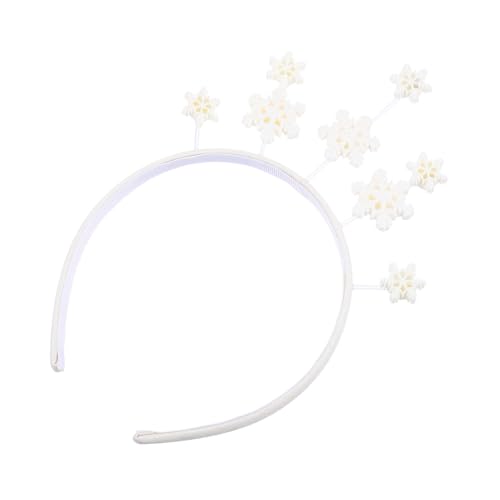CLISPEED Weihnachtliches Schneeflocken Haarreif Party Headwear für Erwachsene und Bequem Festlich für Karneval Geburtstag Kostüm und Bühnenauftritte von CLISPEED