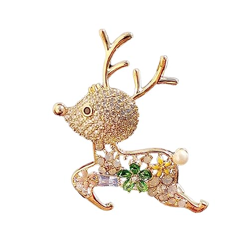 CLISPEED Weihnachts Elch Brosche Modische Anstecknadel für Kleidung Vielseitiger Schmuck für Damen Leichte Dekoration für Party Hochzeit und Alltag Stilvolles Accessoire CLISPEED Weihnachts Elch Brosche Modische Anstecknadel für Kleidung Vielseitiger Schmuck für Damen Leichte Dekoration für Party Hochzeit und Alltag Stilvolles Accessoire von CLISPEED