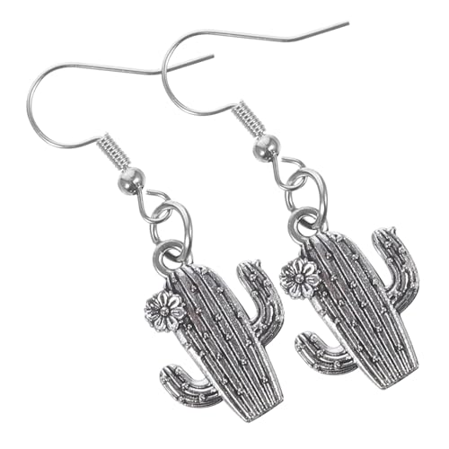 CLISPEED Western Cowgirl Ohrstecker Damen Schmuck Westernstil Mini Kaktus Design Ohrschmuck Leicht Kombinierbar für Frauen Alltag und Festtage von CLISPEED