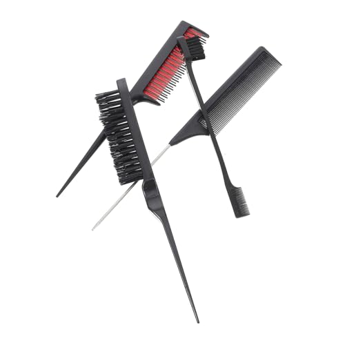 CLISPEED Wiederverwendbares Haarkamm für mit Präzisem Färbepinsel und Stylingkamm Wiederverwendbar Leicht zu Reinigen für Professionelle Haarfärbung und DIY Frisuren Geeignet für Männer von CLISPEED