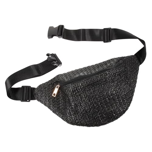 CLISPEED Woven Belt Waist Bag Damen Hüfttasche Fashion Mini Umhängetasche für Reisen Alltag Party Leichte Strapazierfähige Damen Tasche mit Ausreichendem Stauraum für Geldbörse Lippenstift von CLISPEED