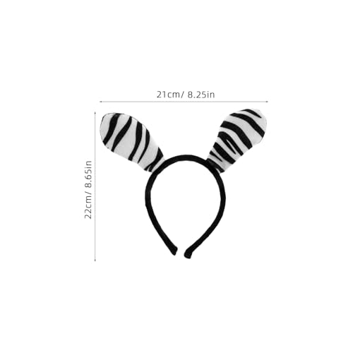 CLISPEED Zebra Kostüm Set Stirnband und aus Polyester für Karneval Fasching Mottoparty Bequemes Strapazierfähiges Tier accessoire für Mädchen und Erwachsene für Festliche Anlässe und von CLISPEED