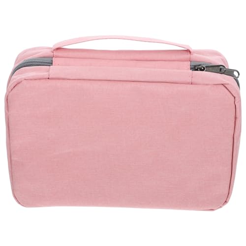 CLISPEED wasserdichte Faltbare Kulturbeutel Kosmetiktasche mit Mehreren Fächern Kompakt und Tragbar Organizer Tasche für Damen und Reisen Praktischer Make Up Beutel von CLISPEED