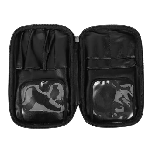 CLISPEED wasserdichte Kosmetiktasche Damen PU Zipper Makeup Pouch Kompakt Tragbar für Reisen Business Alltag zur Aufbewahrung von Make Up und Toilettenartikeln von CLISPEED