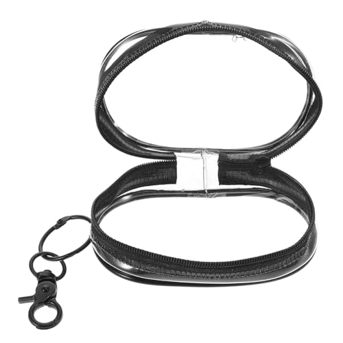 CLISPEED wasserdichte Mini PVC Schlüsselanhänger Münzgeldbörse Transparentes Kabel Aufbewahrungs Etui Für Damen Kompakt Strapazierfähig Mit Reißverschluss Für Reisen Alltag von CLISPEED