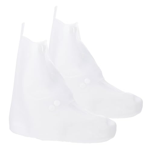 CLISPEED wasserdichte Transparente Schuhüberzüge aus Hochwertigem Silikon Verschleißfest und rutschfest Schuhschützer für Damen und Herren Optimaler Schutz vor Regen und Schlamm von CLISPEED