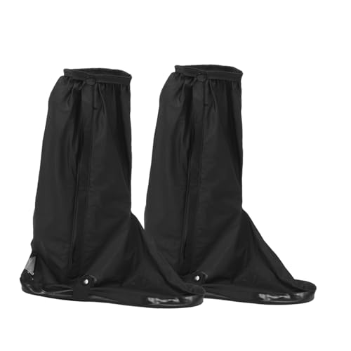 CLISPEED wasserdichte rutschfeste Regen Schuhüberzieher aus Dickem PVC Wiederverwendbar Strapazierfähig Outdoor Gummistiefel Überzüge für Damen für Radfahren Wandern Winter von CLISPEED