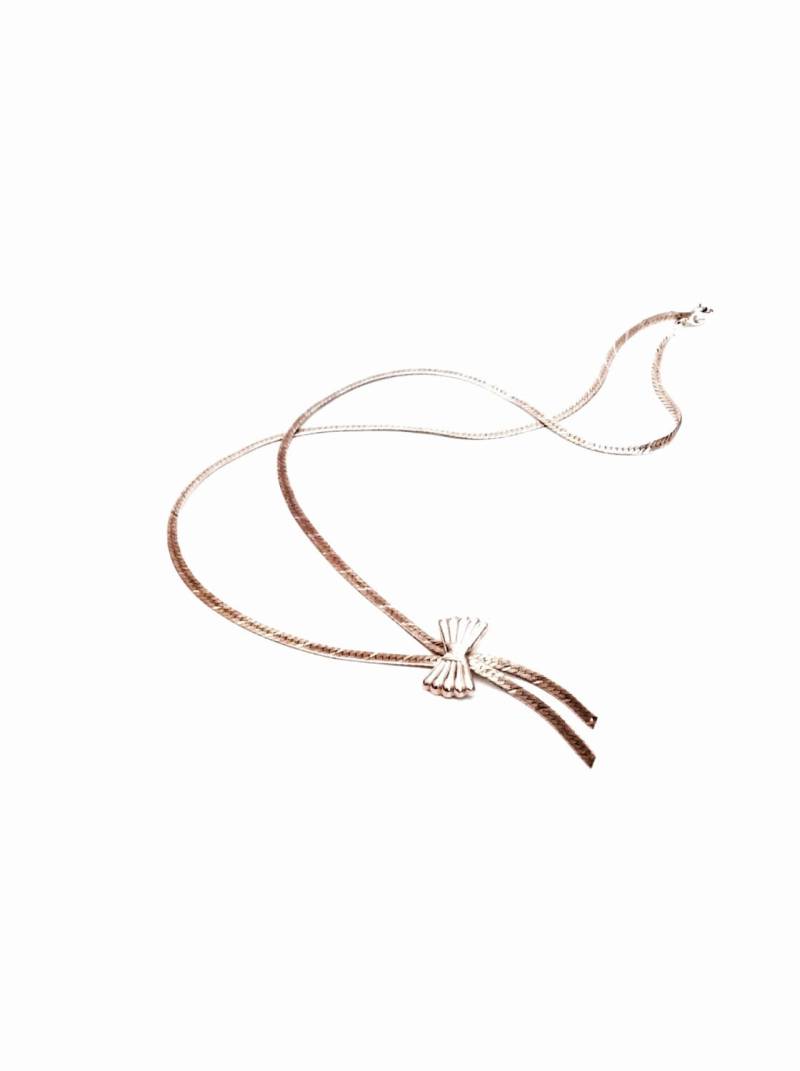 1930Er Jugendstil Handarbeit 20" Sterling Silber Fliege Lariat Halskette - Antik Schmuck 7, 59 Gramm, #2644 von CLLEWISLLC