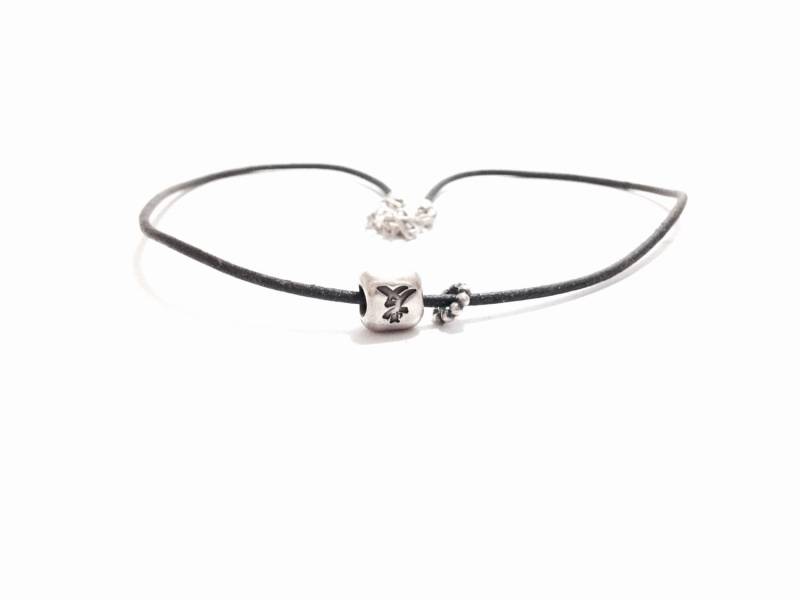 A 15-17" Verstellbare Mid-Century Pandora Designer Seltene Charm Edition Halskette/sterling Silber, Federverschluss, 7, 58 Gramm #3575 von CLLEWISLLC