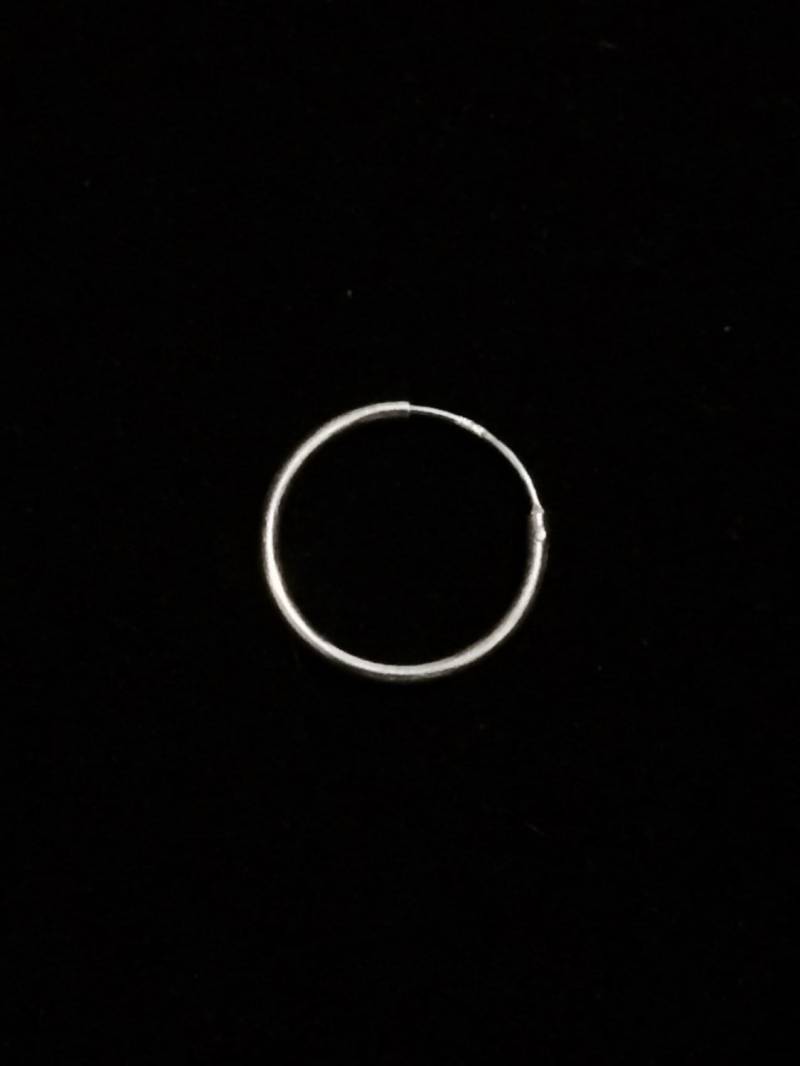 A Solitaire 2" | Circ. Mid-Century Italian "Su' Designer Threader Hoop Ohrring/sterling Silber, .32 Gramm #4134 von CLLEWISLLC