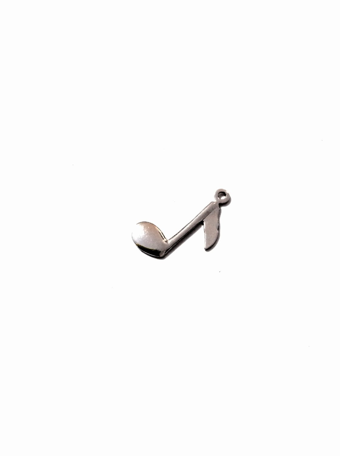 Designer Signiert "Wells" Sterling Silber Vintage Musik Note Charm/Anhänger .75x.5", .55Grams, #2560 von CLLEWISLLC