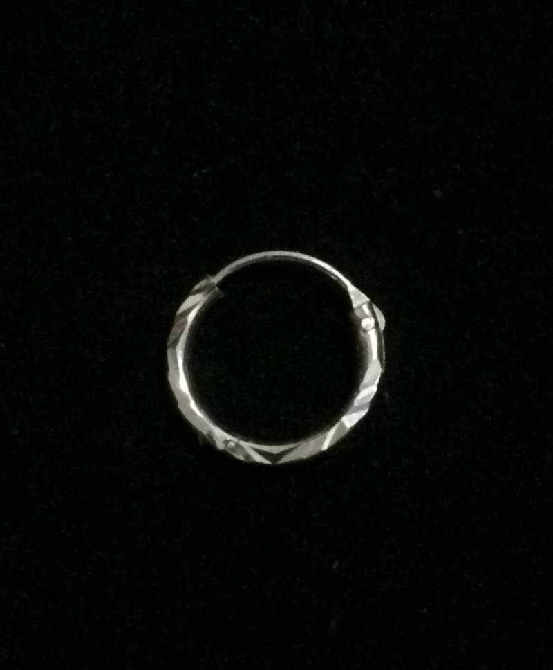 Ein 1, 5" | Circ. Solitär Mid-Century Gehämmerte Einfädler Ohrringe/sterling Silber, .23 Gramm #4136 von CLLEWISLLC