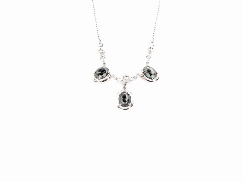 Ein 13, 5-17" | Verstellbar Retro - Modernist "Amco' Designer Signiert Jugendstil Hämatit Halskette/sterling Silber, 9, 9 Gramm #3372 von CLLEWISLLC