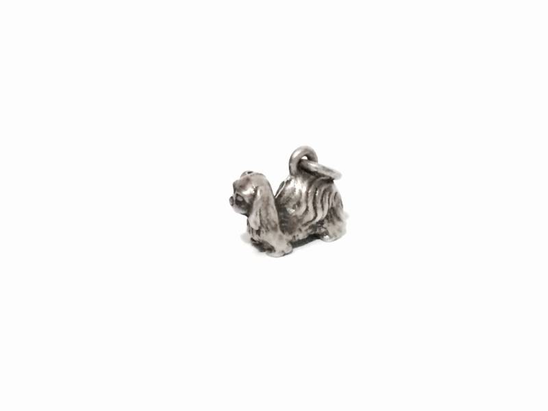 Ein Niedlicher Detaillierter Mid-Century Hunde Charm - Anhänger/sterling Silber, 1, 97 Gramm #4111 von CLLEWISLLC