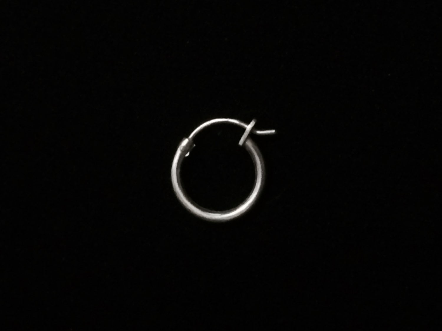 Ein Solitär Designer Tka 1, 42" | Circ. Threader Hoop Ohrring/sterling Silber, .37 Gramm #4137 von CLLEWISLLC