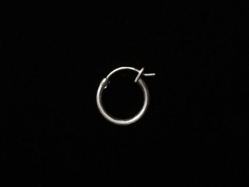 Ein Solitär Designer Tka 1, 42" | Circ. Threader Hoop Ohrring/sterling Silber, .37 Gramm #4137 von CLLEWISLLC