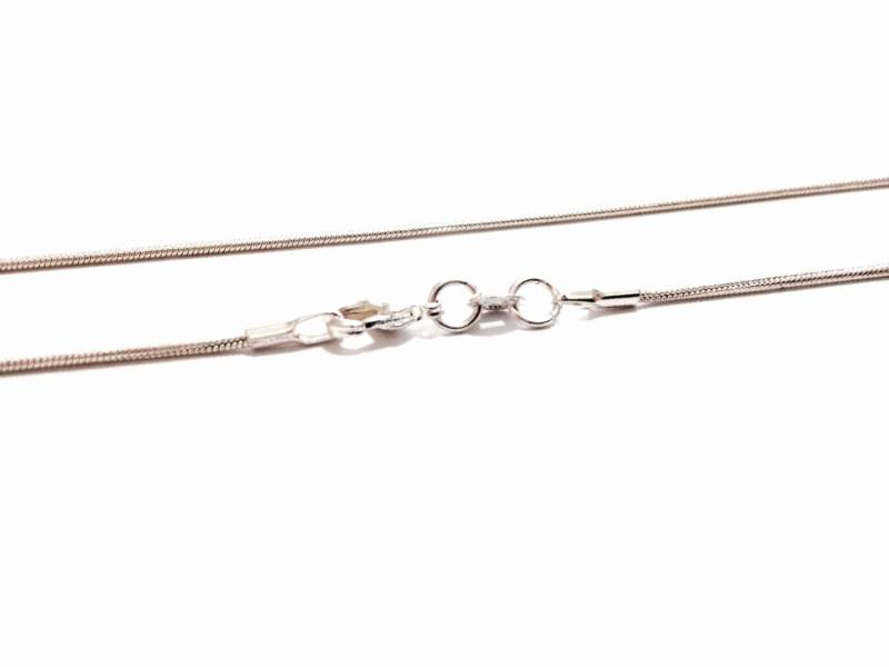 Eine Mid Century 20" Schlangen-Serpentin Kette/sterling Silber, Federverschluss, 4, 35 Gramm #3547 von CLLEWISLLC