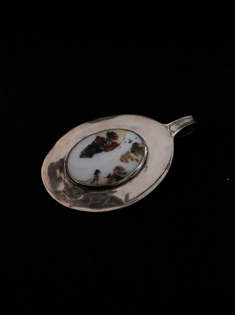 Handgefertigter Mid Century - Designer Signierter Ahr Sterling Silver Statement Anhänger, 3x2, 5x.25, 36.52Grams, #2599 von CLLEWISLLC