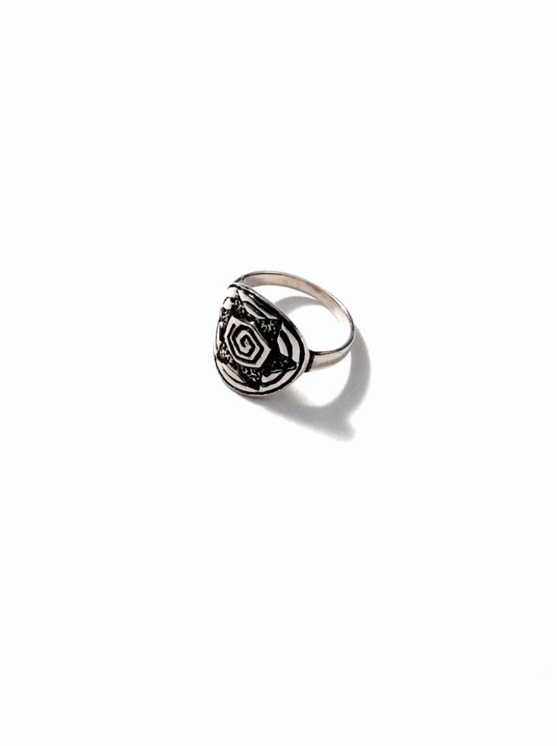 Unikat Modernist Spiraling-Stern, Sterling Silber Ring, Usa Größe 9, 5, 43 Gramm #2591 von CLLEWISLLC