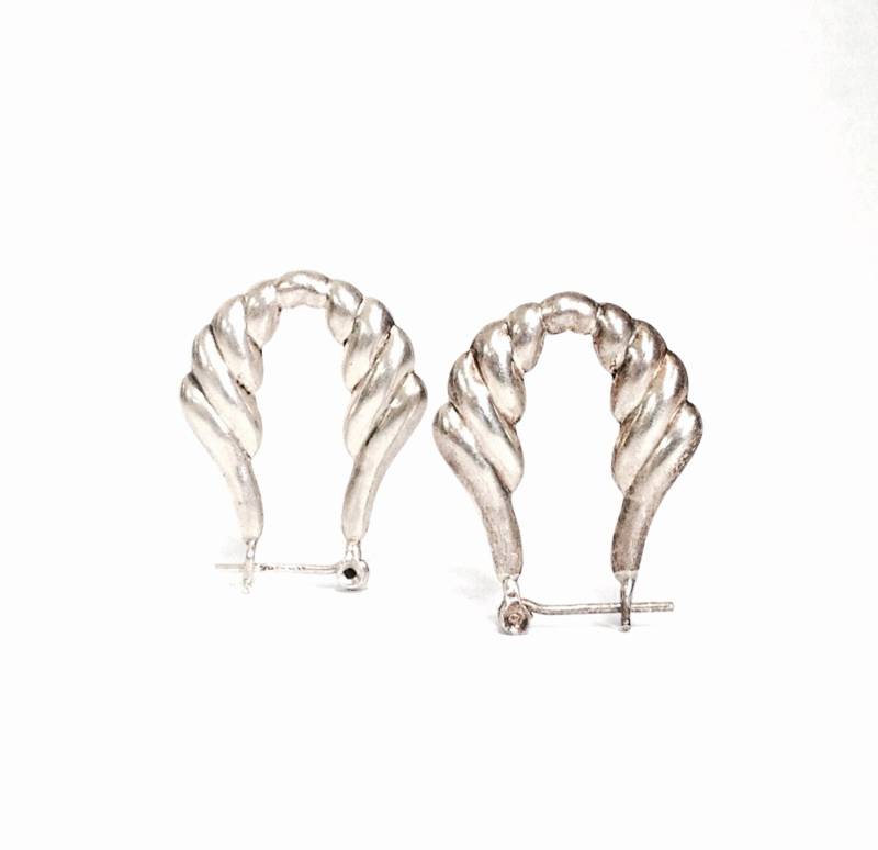 Zartes Paar Frühe 1930Er Jahre Gewebte Jugendstil Ohrringe, 1x.75x.1", 4, 89 Gramm #3083 von CLLEWISLLC