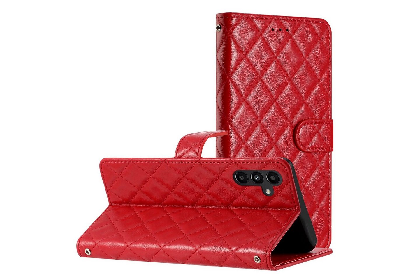 CLM-Tech Handytasche Hülle für Samsung Galaxy A54 5G Tasche aus Kunstleder Klapphülle (Samsung Galaxy A54 5G Handy Schutzhülle, Samsung Galaxy A54 5G Handyhülle Wallet Flip Case Cover Etui), Standfunktion, Kartenfächer, Magnetverschluss von CLM-Tech