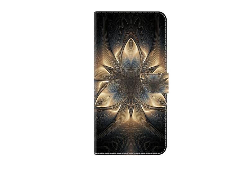 CLM-Tech Handytasche für Xiaomi Redmi Note 12 Pro 5G Hülle Tasche aus Kunstleder Klapphülle (goldener Ruhm, Handyhülle Wallet Flip Case Cover Etui), Schutzhülle mit Standfunktion, Kartenfächer, und Magnetverschluss von CLM-Tech