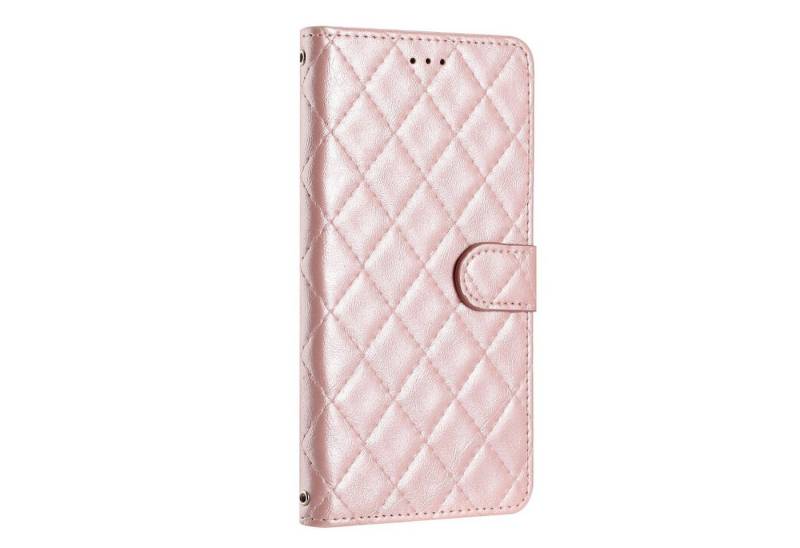 CLM-Tech Handytasche für Xiaomi Redmi Note 13 5G Hülle Tasche aus Kunstleder Klapphülle (Xiaomi Redmi Note 13 5G Bookstyle Klappetui Diamanten Muster schwarz, beige, rosa, hellblau, Handyhülle mit Standfunktion - Wallet Flip Case inklusive Kartenfächer), Schutzhülle mit Magnetverschluss von CLM-Tech