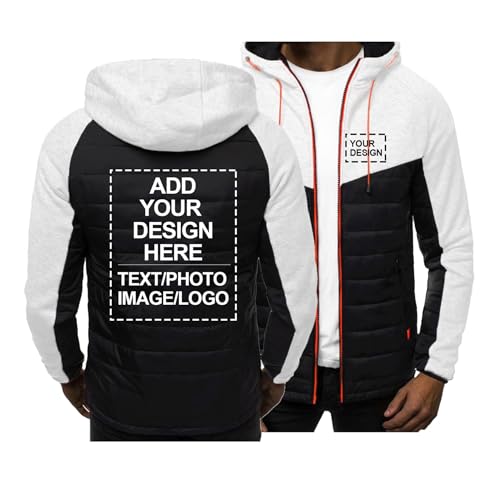 CLMETHE Benutzerdefinierte Team-Jacken Herren Hoodie DIY Angepasst Logo Text Foto Tops Arbeitskleidung Personalisierte Sweatshirt Volle Reißverschluss Mäntel Outdoor Kleidung,G-XXL CLMETHE Benutzerdefinierte Team-Jacken Herren Hoodie DIY Angepasst Logo Text Foto Tops Arbeitskleidung Personalisierte Sweatshirt Volle Reißverschluss Mäntel Outdoor Kleidung,G-XXL von CLMETHE