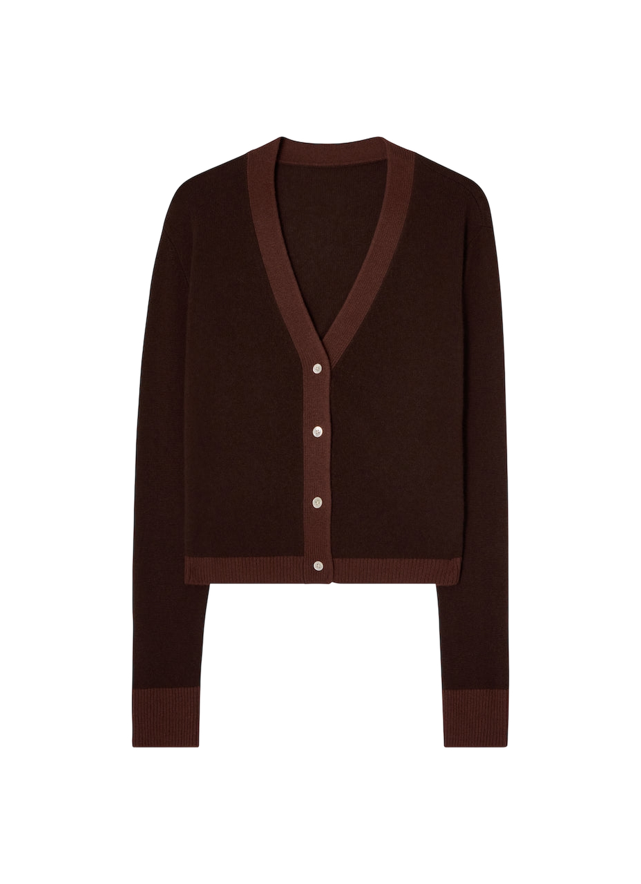 Colourblock Cardigan Brown & Brown - Brown - XS/S - CLOEYS - Cardigans von CLOEYS
