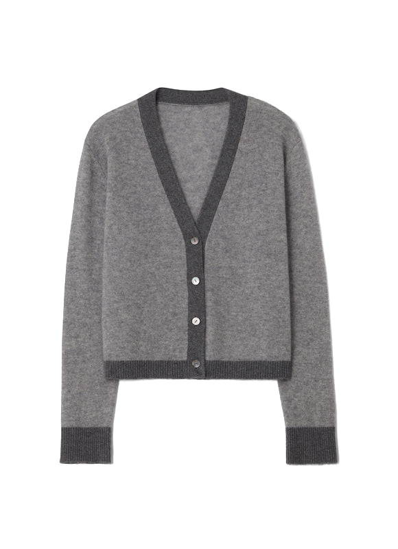 Colourblock Cardigan Grey & Grey von CLOEYS