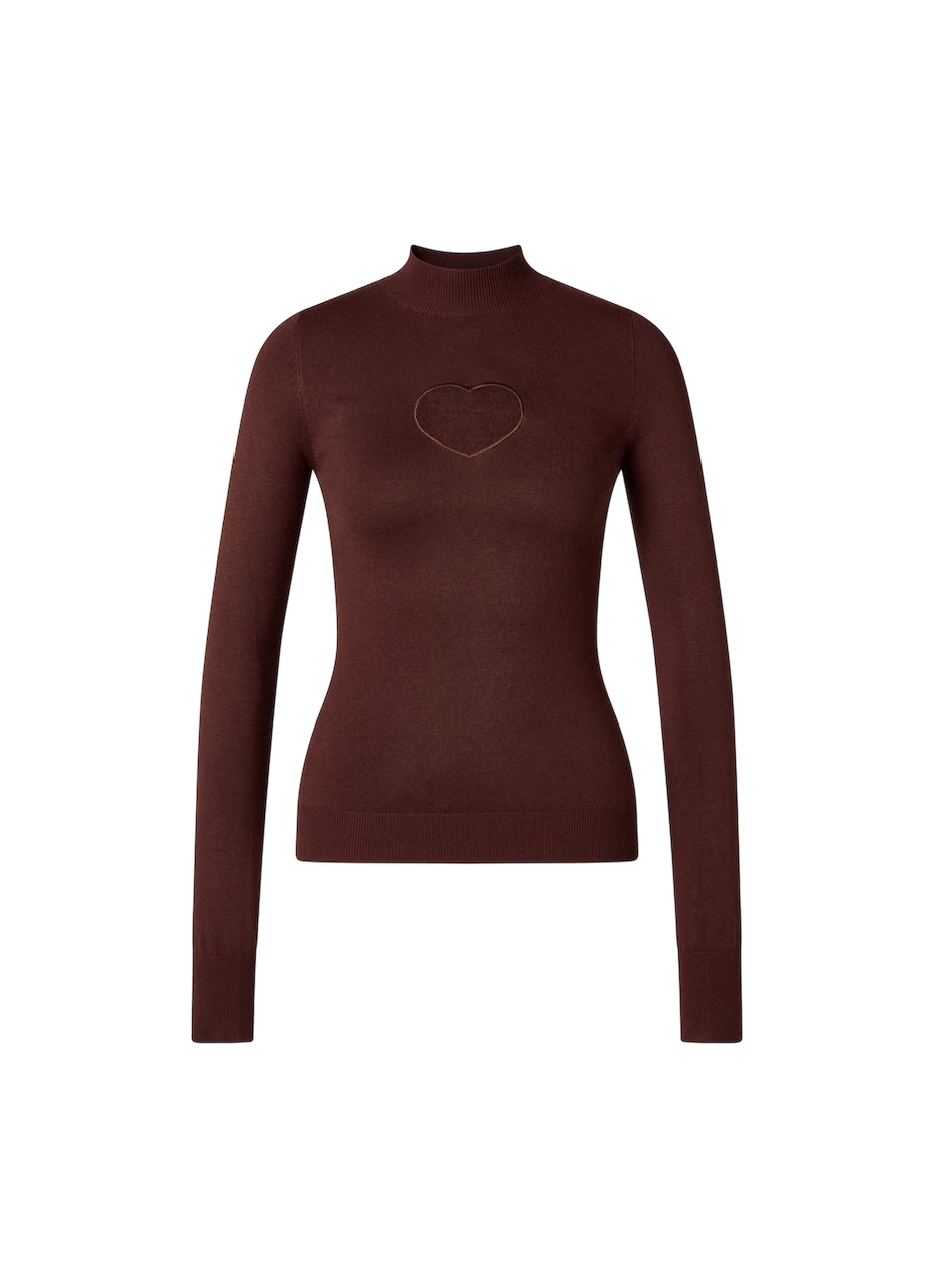 Heart Sweater Brown - Brown - XL - CLOEYS - Sweaters Heart Sweater Brown - Brown - XL - CLOEYS - Sweaters von CLOEYS