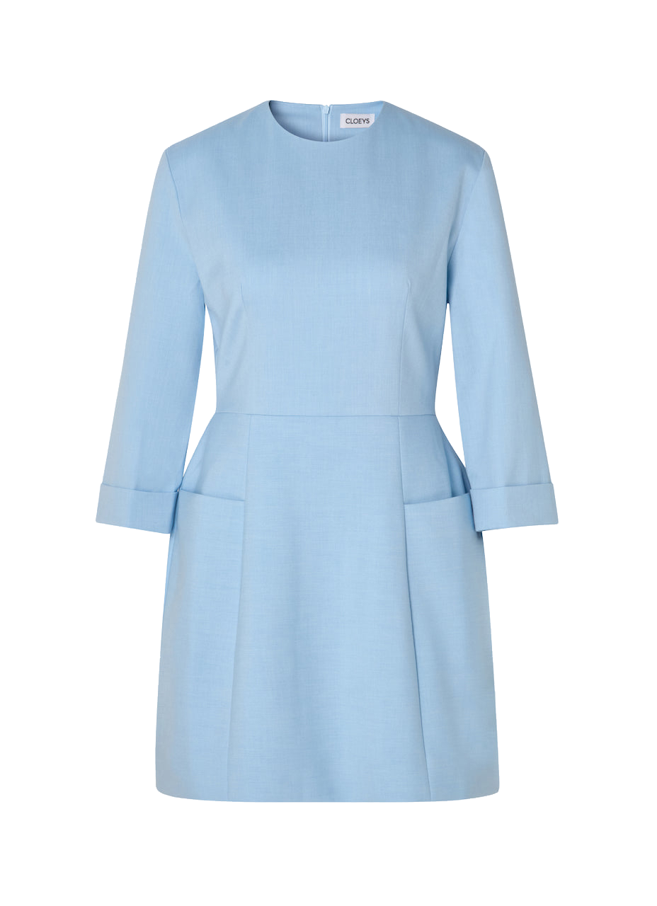 Paris Summer Dress - Blue - M - CLOEYS - Mini dresses von CLOEYS