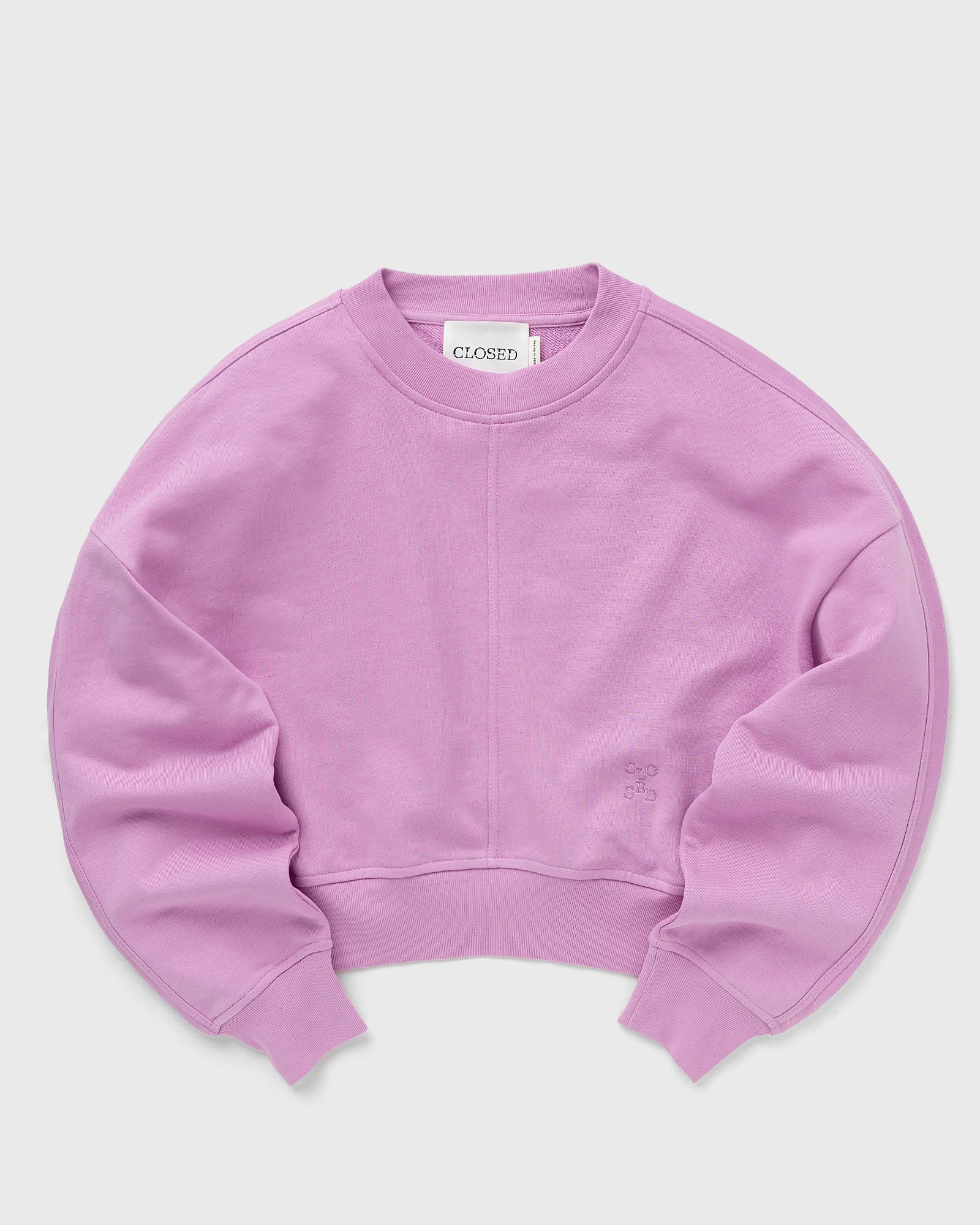 CLOSED CROPPED CREW NECK women Sweatshirts pink in Größe:M von CLOSED