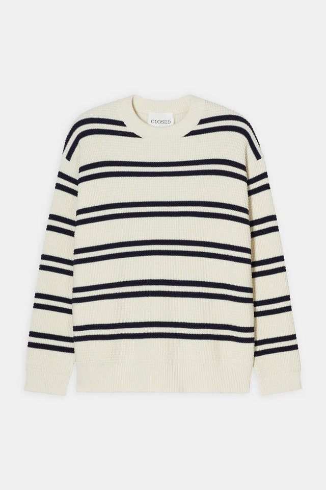 CLOSED Strickpullover Striped crewneck jumper von CLOSED