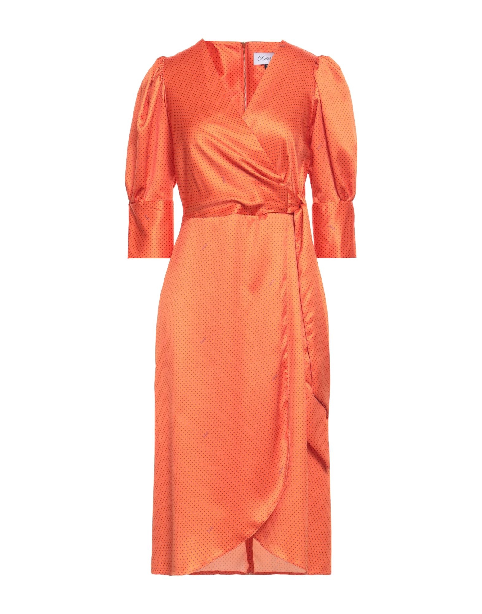 CLOSET Midi-kleid Damen Orange von CLOSET