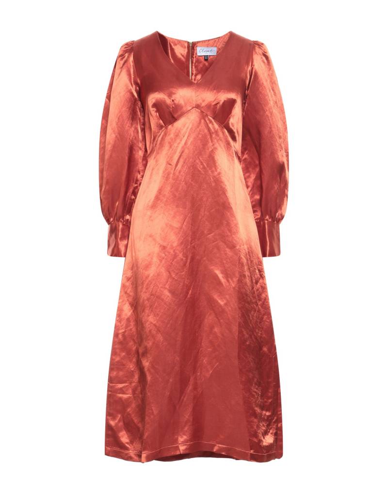 CLOSET Midi-kleid Damen Rostrot von CLOSET
