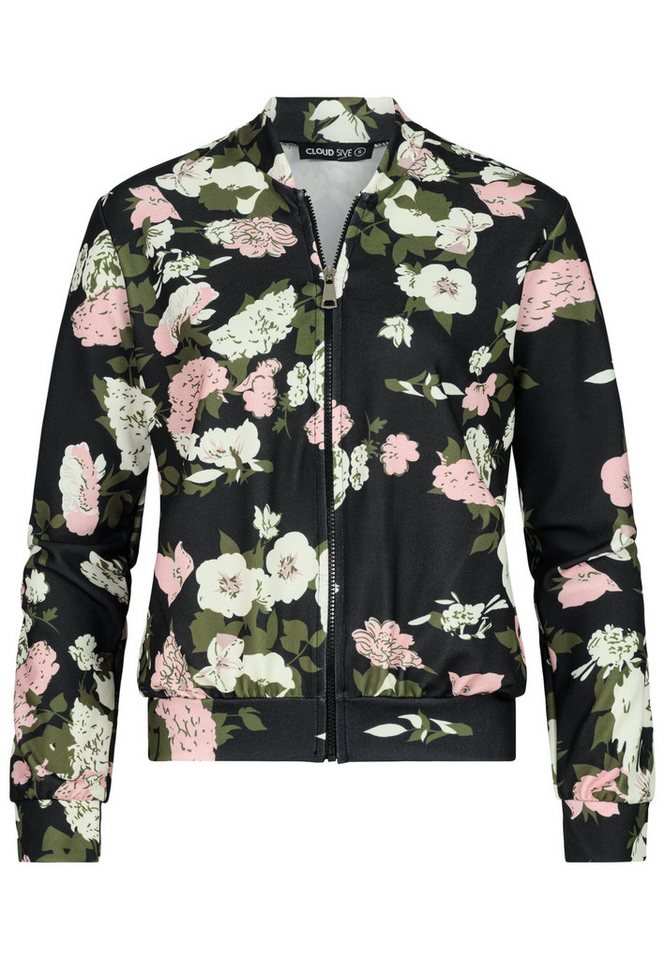 CLOUD 5IVE Bomberjacke CLOUD 5IVE Blouson Jacket with floral print (1-St) von CLOUD 5IVE